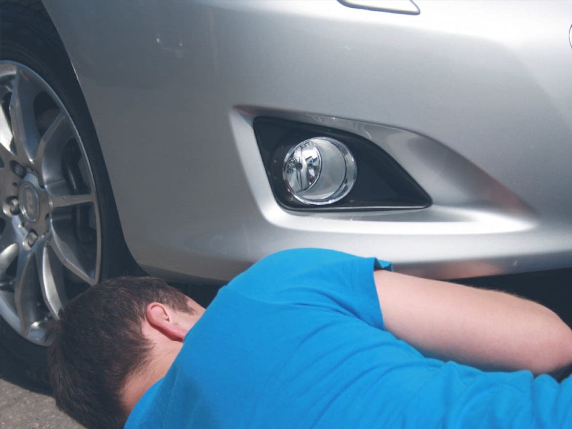 Установка противотуманных фар