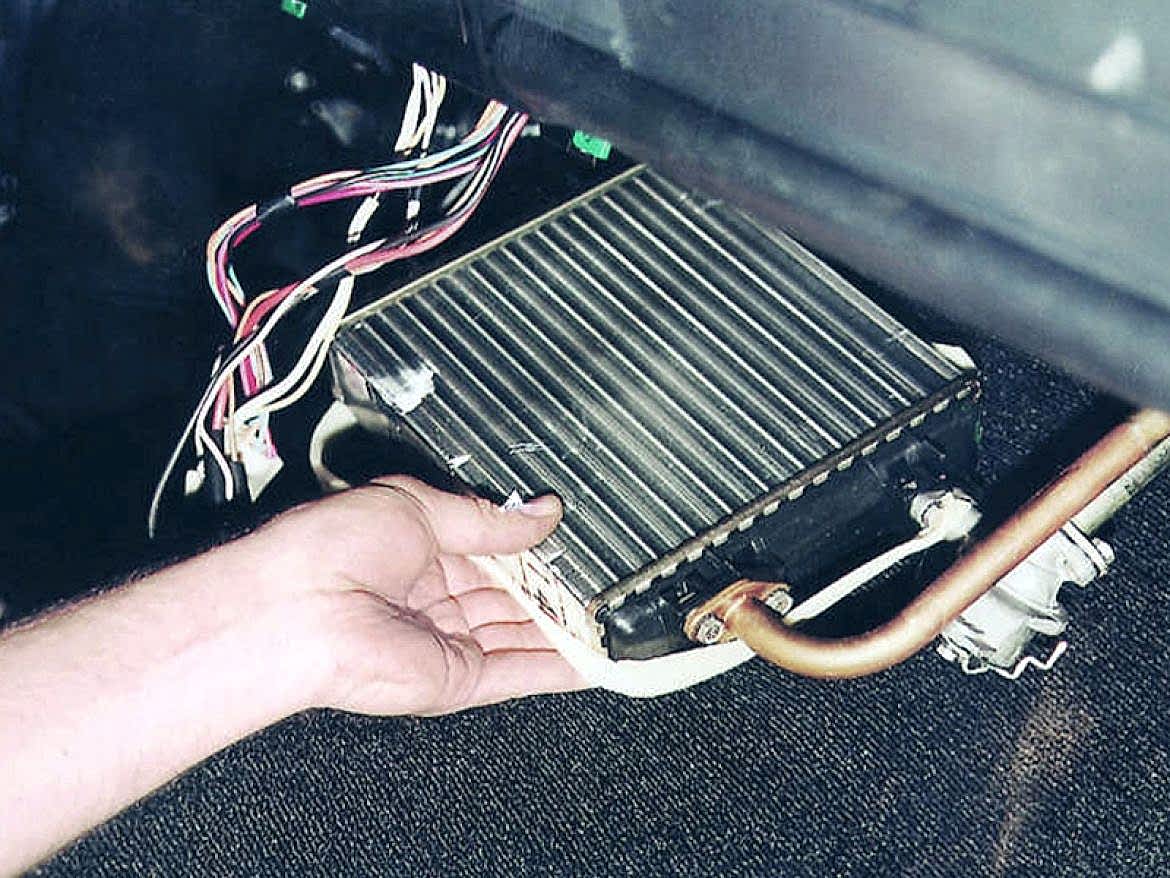 Промывка печки без снятия радиатора